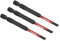 Sealey 3pc 75mm Slotted 4.5mm Impact Power Tool Bit Set - AK8251