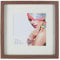 IDEAL TREND 3D Objektrahmen Holz Bilderrahmen quadratisch Wanddeko Collage Poster Fot Rahmen: Farbe: Braun | Format: 50x50