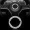 TOMALL Bling Crystal Lenkrad Ring Emblem Kompatibel mit Nissan Murano Altima Sentra Glänzend Innenraum Diamant Rad Logo Aufkleber Dekorationen Glänzendes Logo Dekorative Rand Kappe Zubehör (groß)
