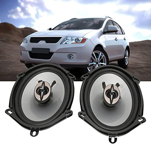 Tonysa 2Pcs Coaxial Car Sound Speakers 380W, 5x7 In Car Loudspeaker with Voice Coil Heatsink Design, 87dB(+1.5dB) Sensitivity, High Powered Drivers, for Vehicle