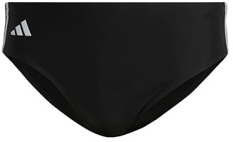 adidas Uomo Classic 3-Stripes Swim Trunks, Black / White, 42