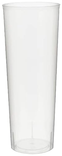 ACESA - Pack Vasos de Tubo Plástico - Reciclables y Ecológico - Perfectos para Fiestas, Cumpleaños, Navidad y Cualquier Evento - 300ml (200)