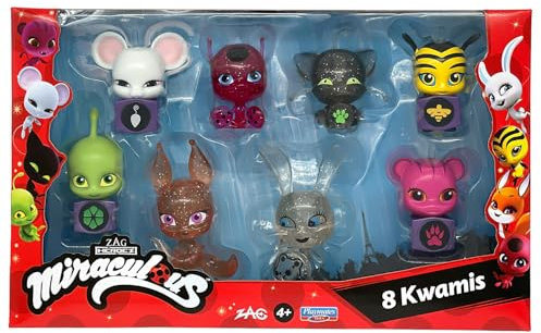 BANDAI P50532 Miraculous Mir Pack de 8 kwamis, Mehrfarbig