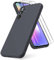 Vansdon Funda Compatible con Samsung Galaxy A54 5G, 2 Unidades Protector Pantalla Cristal Templado, Silicona Líquida Gel Ultra Suave Funda- Gris Oscuro