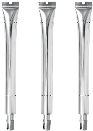 WELL GRILL Bruciatore a tubo in acciaio inox per barbecue Broil King Signet & Sovereign, 36 cm, bruciatore bruciatore per barbecue, confezione da 3 pezzi