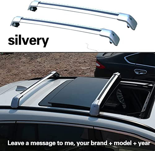 2 Stück Aluminium Dachträger Relingträger Dachgepäckträger für VW Tiguan Allspace 2017-2022, Fahrradträger Dachboxen Dachgepäckablage