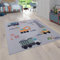 Paco Home Kinderteppich Teppich Kinderzimmer Spielteppich Junge Mädchen Modern rutschfest, Grösse:200 cm Quadrat, Farbe:Grau 4