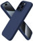 ORNARTO Compatible with iPhone 15 Pro Case 6.1, Slim Liquid Silicone 3 Layers Full Covered Soft Gel Rubber 15 Pro iPhone Case Cover 6.1 inch-Navy Blue