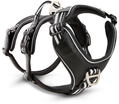 Wolters Geschirr Active Pro No Escape, Größe:60-75 cm, Farbe:schwarz/Silber