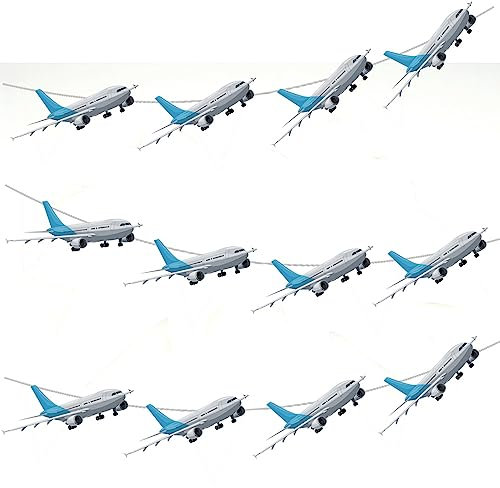 AK Giftshop Aeroplane Bunting Party Decorations - 12pcs / 2.5m Ribbon