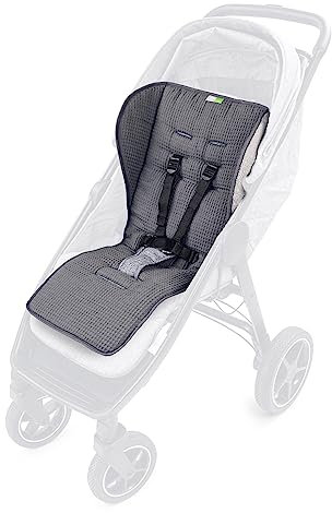 Liebes von priebes Sitzauflage Franz 2in1 | Atmungsaktiver Sitzverkleinerer | Universal Sitzeinlage für Kinderwagen, Buggy | Schonbezug 100% Baumwolle waschbar | beidseitig verwendbar