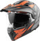 Bogotto FG-102 Safari Fiberglas Enduro Klapphelm, schwarz matt/grau/orange, 2XL