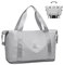 lmytdo Weekend Bag for Women - Overnight & Carry-On Expandable Holdall for Vacation, Sports, Shopping (36L Grey)