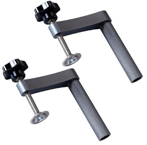 Bench Dog Clamp, 2 Pcs Hold Down Clamp MFT Table Dog Hole Quick Acting Hold Down Clamp Desktop Clip Adjustable Stainless Steel Benchtop Clamps for Woodworking Benchtop (19MM)