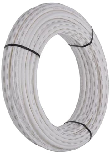 AKW PEX-Rohr, 1,27 cm x 100 m, weiß, flexibel, frostbeständig, für Sanitärarbeiten