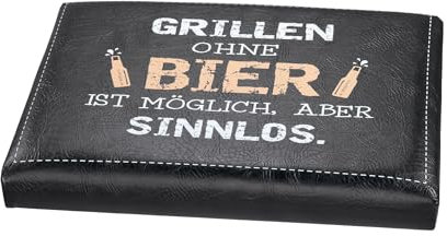 Seaside No.64 - maritimes Sitzpolster aus Kunststoff geeignet für Bier-/ Getränkekisten - mobiler Sitzplatz für Indoor und Outdoor mit lustigen Motiven, Schriftzügen (Grillen ohne Bier...)