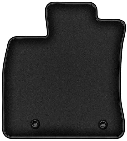 Velours-Fahrermatte passend für Lexus CT 200H 2010-2020, Schwarz, DURBAN | passend für Schrägheck; geschorener Premium-Velours (Polyamid), ca. 10 mm; rutschfest, ovale Befestigungen (Typ TL)