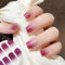 MrCuvaryas 20PCS UV Gel Nagelfolie, Lila Glitzer Nagelsticker - Fingernägel zum aufkleben, Gel-Nagelaufkleber für Hände, Nagelfolie Härtend mit Nagelfeile ＆ Stick für Frauen Nageldekoration (Purple)