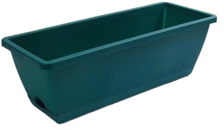 Fonowx 2 Jardineras Rectangulares para Ventana, Organizadores Decorativos para Plantas de Interior, Hogar Y Jardín, Verde