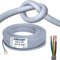 20 Meter flexibles YSLY-JB 3x1,5 mm² hochflexibles Verlegekabel in grau, 3-adrig: braun - blau - grün/gelb) - Länge: 20 m - 3x1,5 mm2