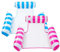 Inflatable Pool Float adults 2 Pack 4-in-1 Inflatable Water Hammock Swimming Pool Floating Chair Relax in the Swimming Pool, Beach, Bathroom,and Water Lounge Summer Holiday(Pink+Blue)