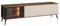 Mirjan24 TV Lowboard Optar 180 mit 2 Klappen und Tür, LED-Beleuchtung im Set, Metallfüße, Fernsehschrank, Fernsehtisch, Unterschrank, TV Schrank (Bella Noce/Cashmere)