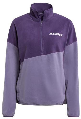 adidas Damen Terrex Multi Climawarm Fleece Anorak, Aurora Plum/Preloved Violet/Aurora Black, M