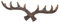 ELAYARD Haken Für Die Wand Neuartige Wandhaken Gestell Protokoll Geweih Kleiderhaken Flaschenzug Hutablage Tierkopf Wandhalterung Vintage Kleiderbügel Hirsch Wand Tür Schlüssel Dark Brown