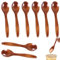 Wooden Teaspoons, Honey Spoon, 8 Pcs Wooden Spoon Set, Wooden Honey Spoon, Kitchen Accessories, Small Wooden Spoons for Tea Coffee Honey Sugar