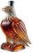 Eagle Crystal Carafe à décanter à whisky – Bouteille de liqueur élégante de 13 cm avec bouchon en métal hermétique, décoration de bar et cadeau pour les amateurs de bourbon et de scotch (base carrée)