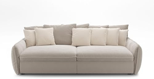 foamnova Sofa aluva Big – Modernes Bigsofa mit tiefer Sitzfläche & weichen Rückenkissen