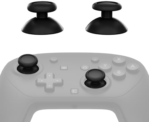 eXtremeRate Replacement 3D Joystick for Nintendo Switch 2 Pro Controller, Left Right Analog Stick Thumbsticks with Screwdriver Tools for Switch 2 Pro Controller, Multi-Colors Options - Black