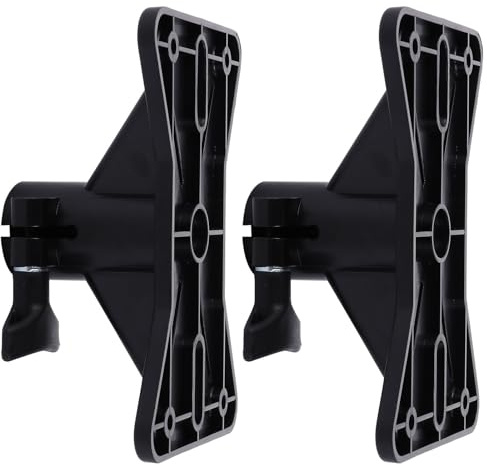 VILLFUL Black Tripod Speaker Stand Tray Mounts 2pcs for Speaker | Plastic Build, Heavy Duty Support, Easy to Install and Remove, for Studios and Party Scenes