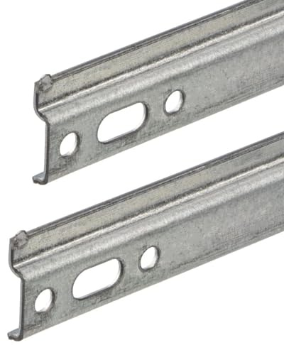 Gedotec Schrankaufhänger 657 mm - 2 Stück Aufhängeschiene aus Stahl | Schrankträger zum Schrauben - Möbelaufhänger für Küchen-Oberschränke - Hängeschrank Halterung für unsichtbare Montage