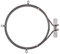 Unox Heizkörper für XF090P, XV401 für Umluft Befestigung Rechteckflansch Lochabstand 86mm L1 25mm Innen ø 220mm H2 30mm H1 8mm