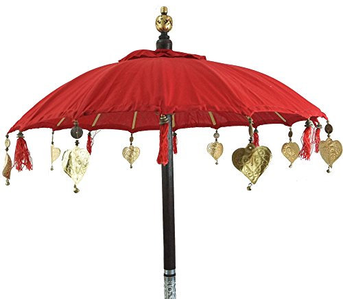 Zeremonienschirm, asiatischer Dekoschirm - rot / Wohnaccessoires für Balkon und garten