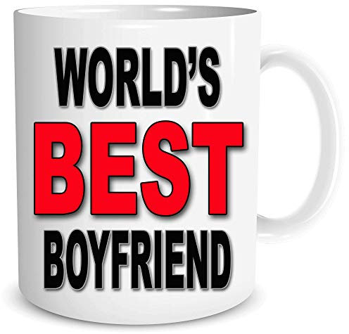 Peachy Antics WSDMUG1600 - Tazza da tè e caffè con scritta Boyfriend, regalo di compleanno