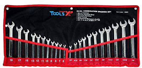 Tools XP 22 Pc Mirror Finish Combination Spanner Set
