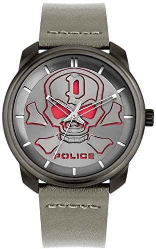 Police Watches bleder Mens Analogue Quartz Watch with Leather Bracelet PL.15714JSU-61