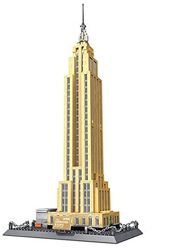 BlueBrixx 5212 Marke Wange – Empire State Building, New York aus Klemmbausteinen mit 1995 Bauelementen. Kompatibel mit Anderen Klemmbausteinen. Lieferung in Originalverpackung.