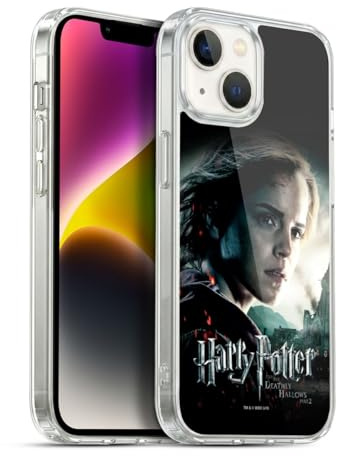 Head Case Designs Offizielle Harry Potter Hermione Granger Deathly Hallows VIII Gel Handyhülle Hülle [Militärischer Schutzgrad] Kompatibel mit Apple iPhone 14