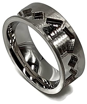 Ringkern blanko für Inlay und Schmuckherstellung (8 mm Edelstahl-Berg, 11)