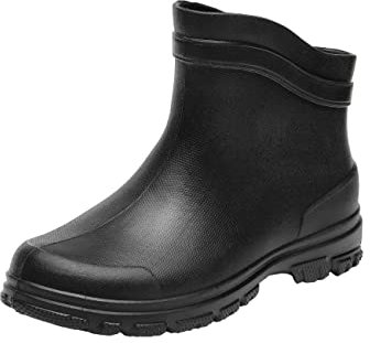 Realpaks Stivali corti da uomo ETBM-11 VS8 - Stivali di gomma da uomo - Stivaletti da uomo - Stivali corti in EVA nero_44