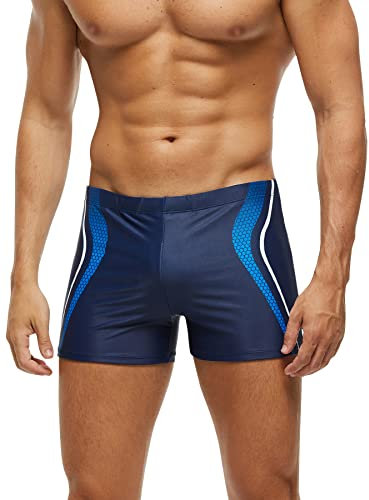 SEAUR Maillot de Bain Boxer Homme Maillots de Bain de Compétition pour Piscine Plage Slip de Bain pour Homme Taille Basse M