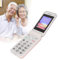 Téléphone à Basculement déverrouillé 2G, Téléphone à Basculement Double SIM Gros Boutons Facile à Utiliser pour Les Personnes âgées, Téléphone Portable à Basculement avec Batterie (Rose)