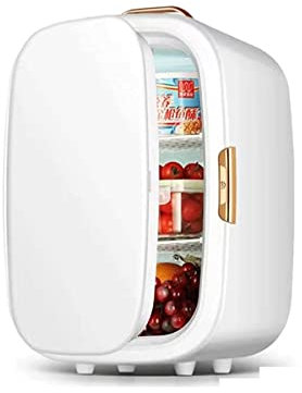 DISHENGZHEN Mini Fridge for Bedroom, Portable Skincare Fridge with LED Makeup Mirror (3 Brightness Levels), 20L Capacity, AC/DC Power, Quiet Mode, Ideal for Travels.