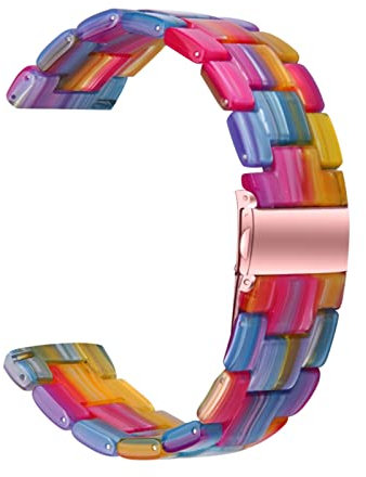 AEMALL Cinturino in resina da 20 mm per Garmin Venu Sq Vivoactive 3/Vivomove HR/Forerunner 645 245 Smartwatch Bracciale, For Garmin Venu, agata