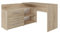 VBChome Schreibtisch 120 x 50 x 76 cm Eiche Sonoma Eckschreibtisch mit 3 Schubladen und 2 Fächer Computer-Schreibtisch Bürotisch Computertisch Arbeitstisch PC-Tisch Laptoptisch Eiche Sonoma