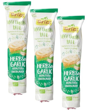 Organic Herb and Garlic Vegetarian Pate in Tube 200 g (Pack of 3)