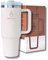 Tumbler Motivai® Travel Cup - 40oz - Rosé | Edelstahl-Thermoskanne mit Griff und Strohhalm | 1.2L Kaffeebecher | Thermosbecher | Thermoskanne